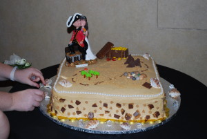 Pirate Theme Grooms Cake
