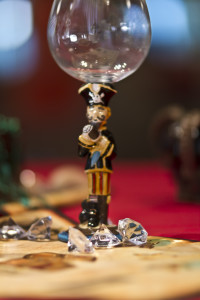 Pirate Theme Wedding Toast Glass