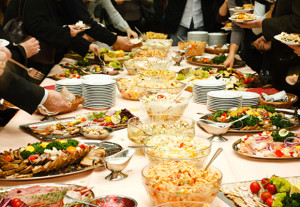 Potluck Wedding Serving