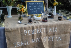 Sample Wedding Trail Mix Bar Table 3