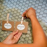 Hanging Wedding Table Place Cards