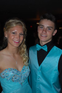 Blue Theme couple - Latham NY DJ Pictures of Prom