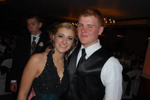 Prom Girl in Black Dress