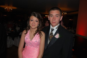 Prom Girl in Pink Dress