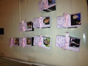 Wedding Place Card Baby Picture Idea