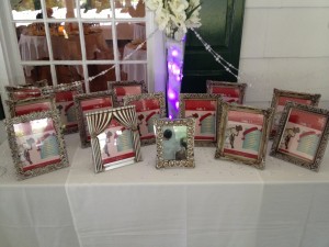 Picture Frame Place Cards Display