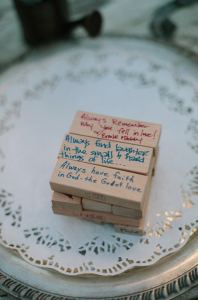 Jenga Wedding Guest Book - Albany NY Wedding DJ Classy