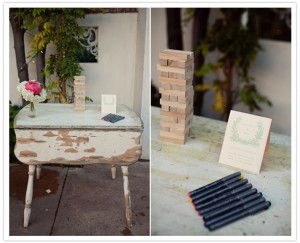 Jenga Wedding Guest Book - Albany NY Wedding DJ