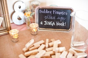 Jenga Wedding Guest Book - Albany NJ Wedding DJ - Jenga Wedding Guest Book Sign - DJ Idea