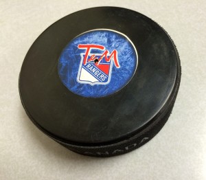 Latham NY DJ - Hockey Theme Wedding - Hockey Puck Monogrammed Wedding Favor
