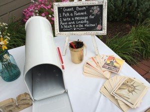 Postcard Wedding Guest Book Idea