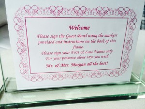 Serving Bowl Wedding Guest Book