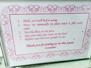 Serving Bowl Wedding Guest Book