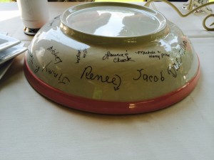 Serving Bowl Wedding Guest Book