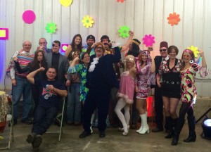 Austin Powers Theme Party - Group Shot