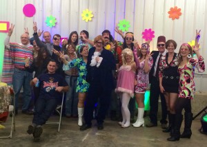 Austin Powers Theme Party - Group Shot