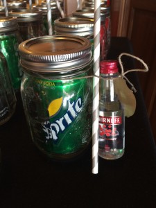 Wedding Favor DJ Idea - DIY Mixed Drink Kit Finished