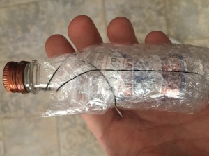 Vodka Wrapped Bottle - Vokda Piñata DJ activity idea