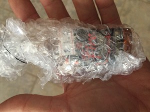 Vokda Piñata DJ activity idea bubble-wrap-bottles