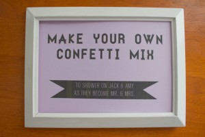 Confetti Bar DJ Idea Sign