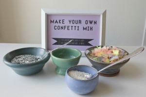 Confetti Bar DJ Ideas Serving Bowls