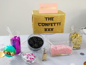 Confetti Bar Serving Jar ideas