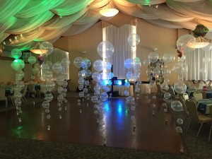 Under The Sea party theme dance floor