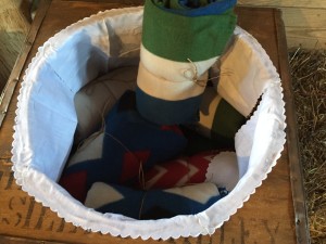 Wedding Blanket Basket
