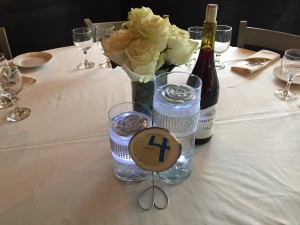 Log Segment Place Card Centerpiece