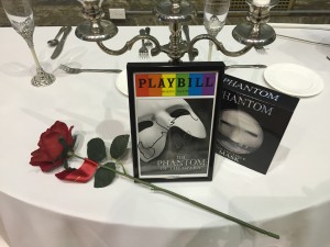 Playbill Centerpiece for Broadway Theme Wedding