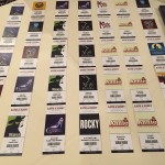 Seating Placecards for Broadway Theme Wedding