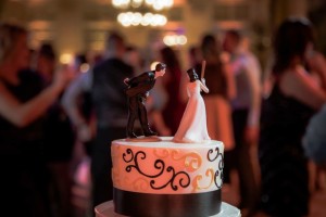 baseball theme wedding cake topper