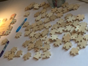 Puzzle Piece Wedding Guest Book