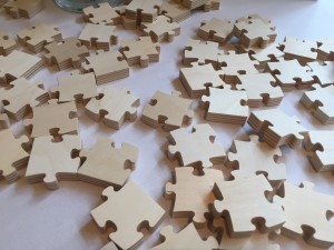 Puzzle Piece Wedding Guest Book