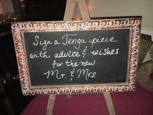 Jenga Guestbook - wedding DJ tip in Albany NY