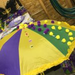 Mardi Gras Theme Party Custom Umbrella Decoration