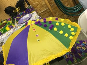 Mardi Gras Theme Party Custom Umbrella Decoration