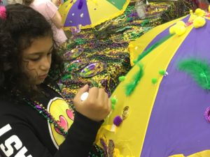 Mardi Gras Theme Party Custom Umbrella Decoration