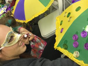 Mardi Gras Theme Party Custom Umbrella Decoration